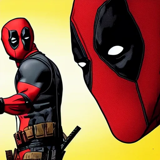 Image similar to deadpool in the walking dead 4 k detailed super realistic