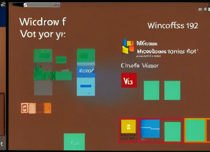 Prompt: microsoft windows screenshot ( 1 9 8 5 )