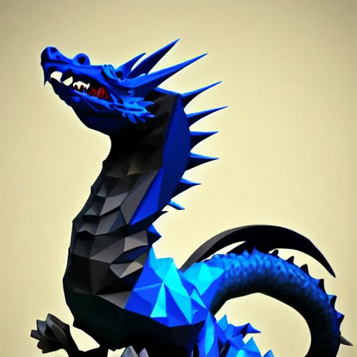 Prompt: a majestic black and blue dragon, hd, 4k, trending on artstation, award winning, 8k, 4k, 4k, 4k, very very very detailed, high quality lowpoly art