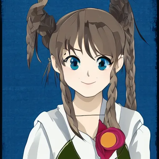 Image similar to Anya portrait in the style of wataboku, anime