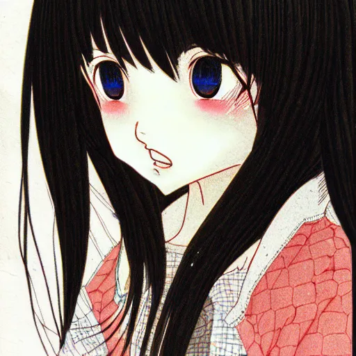 Prompt: young girl by ryoko yamagishi, detailed, manga, illustration