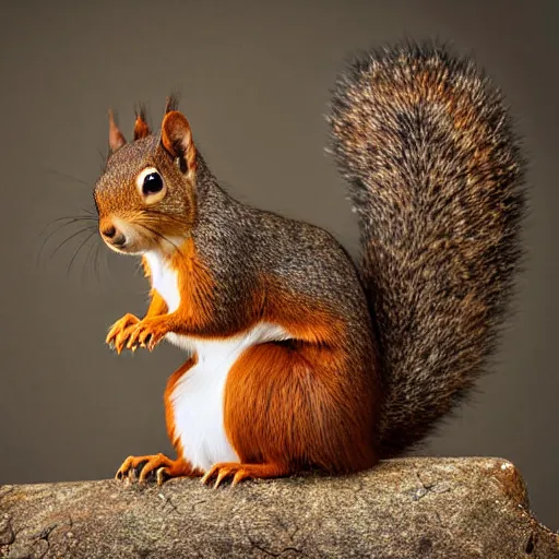 Prompt: studio photograph of squirrels from alternate universes, animal photography, cute, aww