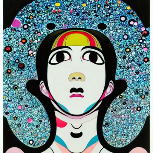 Image similar to a surreal portrait of a girl by takashi murakami