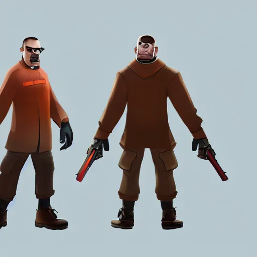 Prompt: walter in team fortress 2, 4k, artstationHD concept art