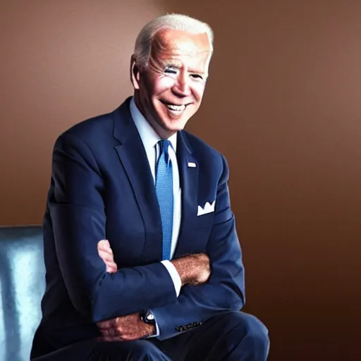 Prompt: joe biden, rap album cover