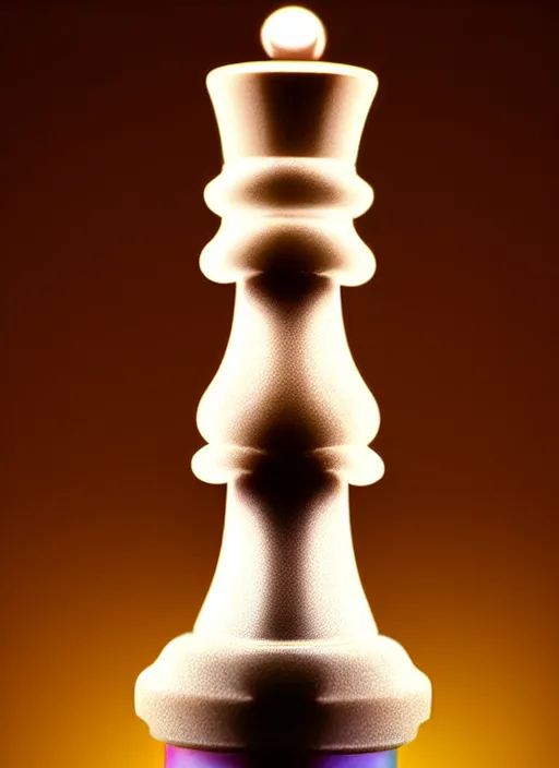 prompthunt: queen chess piece photo, beautiful skin of led point