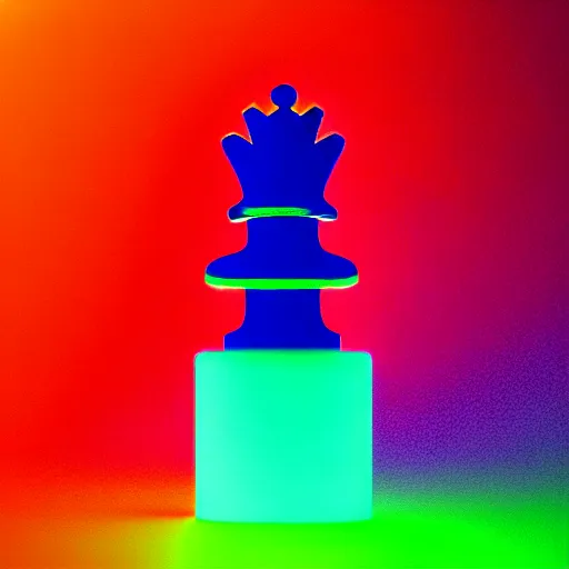 Prompt: vintage Polaroid photo of a queen chess piece made of neon lights resting on a reflection, digital forest, high quality architectural art , Isometric 3D Fantasy, Smoth 3D Illustration, Cinematic Matte Painting, soft render, Servando Lupini, handpaint texture, Blender, 3DCoat