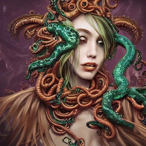 Image similar to horrifying tentacle monster, maximalist, high detail, 8k, ornate, dark fantasy, realistic, masterpiece, Trending on art station, complex, WLOP