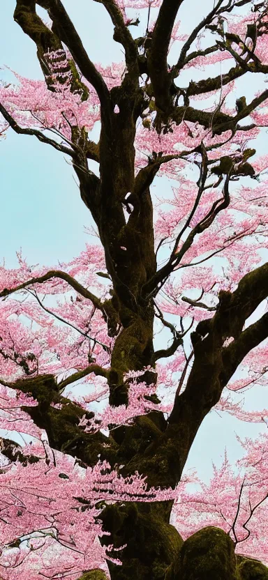 Image similar to “ a portrait photo of tyrannosaurus at a sakura tree, side shot, by shunji dodo, 8 k resolution, high quality ”