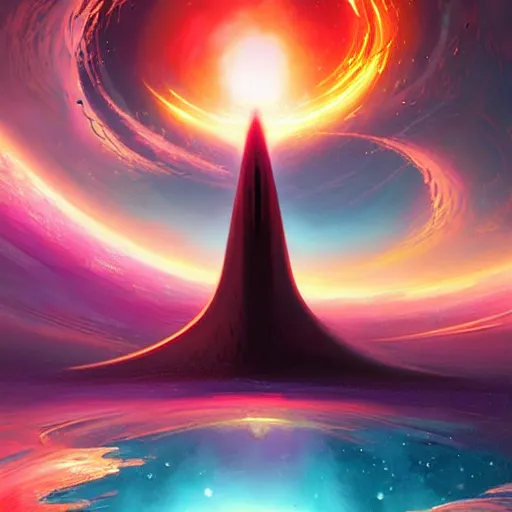 Prompt: a black hole in space, by anato finnstark, by alena aenami, by john harris, by ross tran, by wlop, by andreas rocha