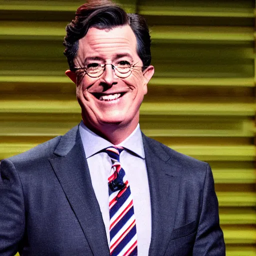 Prompt: ( stephen colbert ) as a [ kiwi ]