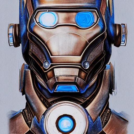 Prompt: steampunk, H.R. Giger design of Iron Man, showing full face and body, drawing on pencil, ornate, details, smooth, sharp focus, illustration, realistic, cinematic, artstation, award winning, rgb, ethereal blue lighting, 8K, H 1088