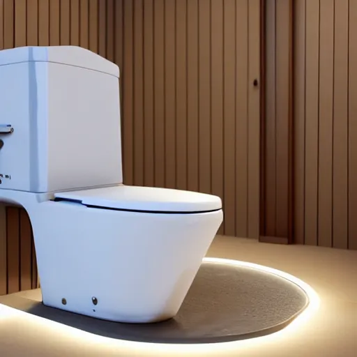 Prompt: still photo of a japanese toilet, highly detailed, photorealistic portrait, bright studio setting, studio lighting, crisp quality and light reflections, unreal engine 5 quality render