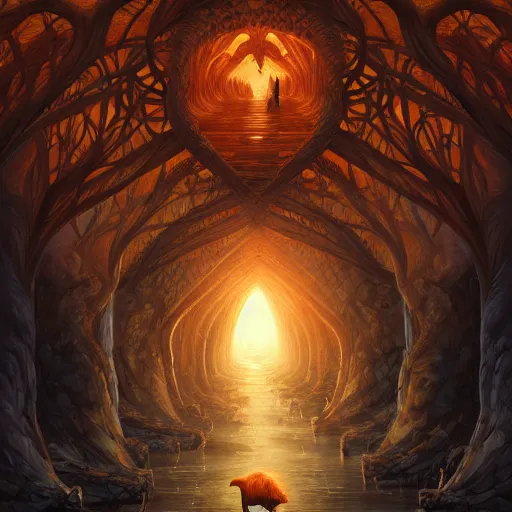 Prompt: tunnel monster, squirrel hill, fantasy, intricate, elegant, highly detailed, digital painting, artstation, concept art, smooth, sharp focus, illustration, art by noah bradley