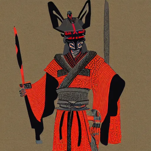 Image similar to samurai anubis