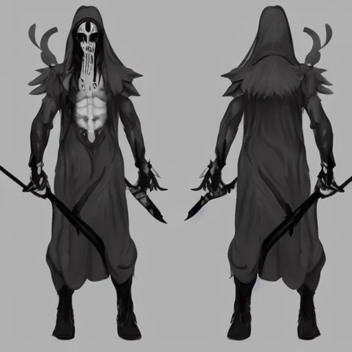 Image similar to Male Rainbow Grim Reaper, artstation