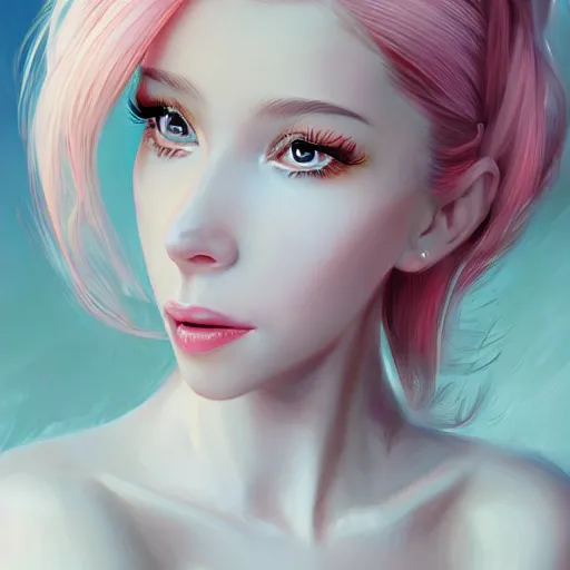 Image similar to belle delphine, elegant, ultra highly detailed, digital painting, smooth, sharp focus, artstation, art by Ilya Kuvshinov