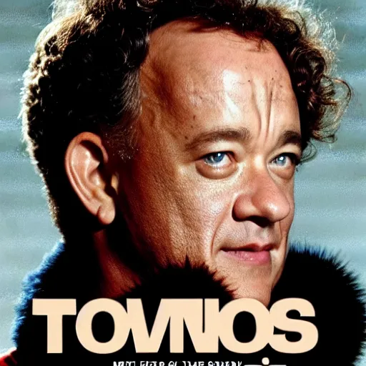 Image similar to a 8 0's movie poster with tom hanks