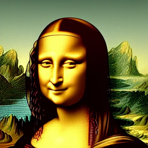 Prompt: The Mona Lisa that looks like Donald Trump