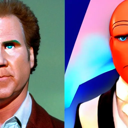 Image similar to live action will ferrell Megamind