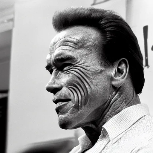 Prompt: arnold schwarzenegger in a polo