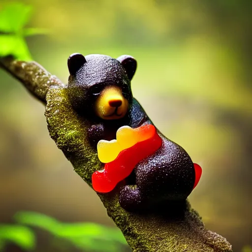 Image similar to wildlife photography of wild gummy bears