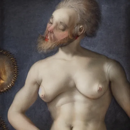 Prompt: the perversion of human ideals, 4 k, highly detailed, baroque