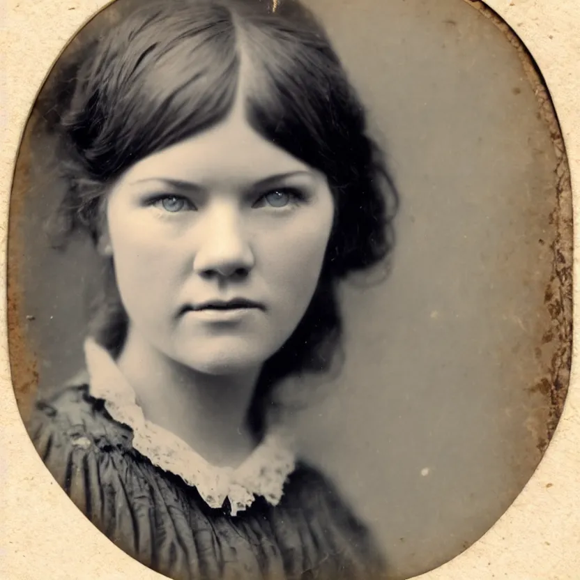 Image similar to amy bruni beautiful face 1 8 0 0 s vintage photo, candid photo, 8 k,