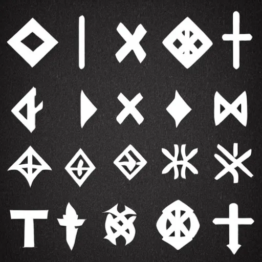 Prompt: random nordic runes