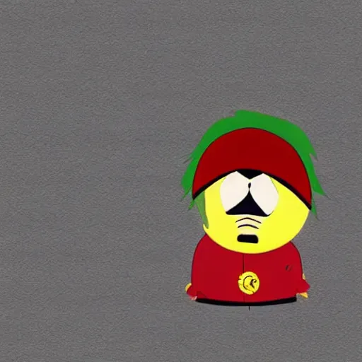 Image similar to Hulk Hogan as a South Park character