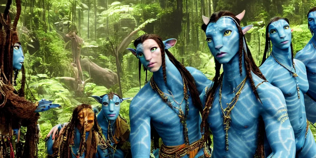 Image similar to still from avatar 2