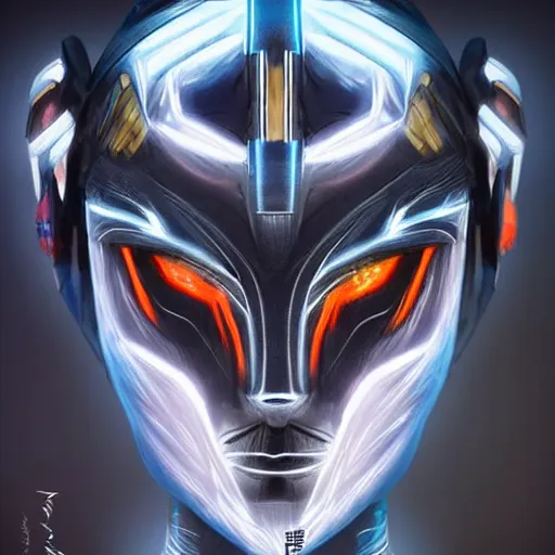 Image similar to a female transformer with tribal paint, glowing eyes, very symmetrical face, highly detailed, by vitaly bulgarov, by steven zavala, by matt tkocz, by shane baxley, mecha, robotic, transformers cinematic universe, pinterest, deviantart artstation _ h 7 5 0