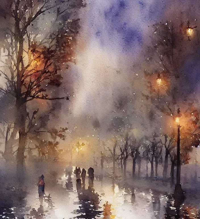 Image similar to a beautiful watercolor painting by Joseph Zbukvic