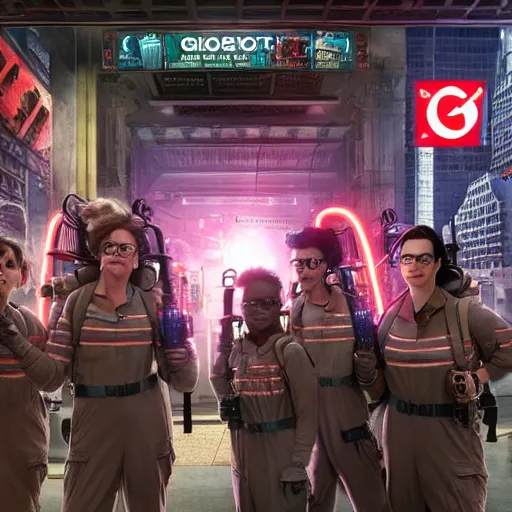 Image similar to ghostbusters on the ny subway, hyper detailed, dramatic lighting, cgsociety, realistic, hyper detailed, insane details, intricate, dramatic lighting, hypermaximalist, golden ratio, rule of thirds, octane render, weta digital, micro details, ultra wide angle, artstation trending, 8 k,