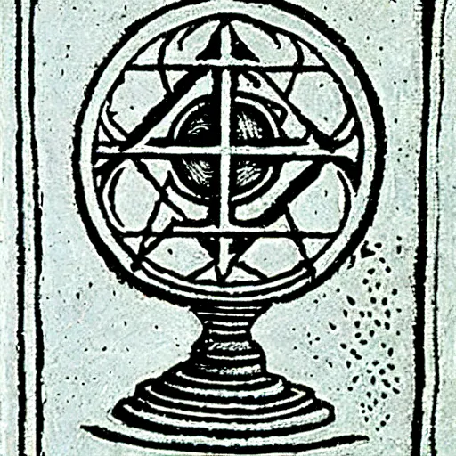 Prompt: philosopher's stone, alchemical engraving