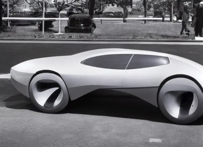 Prompt: self driving concept car by harley earl