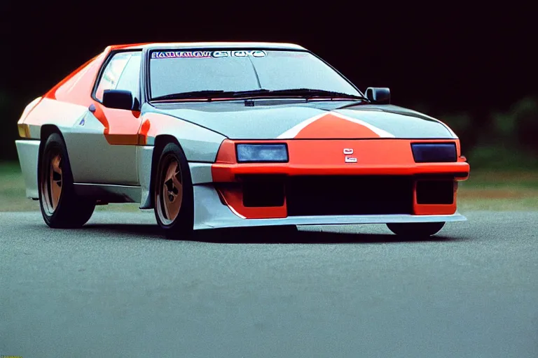 Prompt: designed by giorgetto giugiaro touring race car 1 9 8 8 toyota supra, ektachrome photograph, volumetric lighting, f 8 aperture, cinematic eastman 5 3 8 4 film