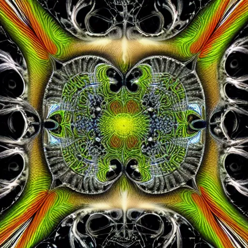 Image similar to Surreal interpretation of Fractal Art in the style of Missy Gainer, deviantart