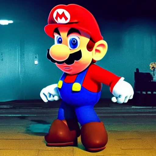 Image similar to uhd candid photo of hyperdetailed donald trump dressed as mario. correct face, cinematic lighting, photo by annie leibowitz, and steve mccurry.