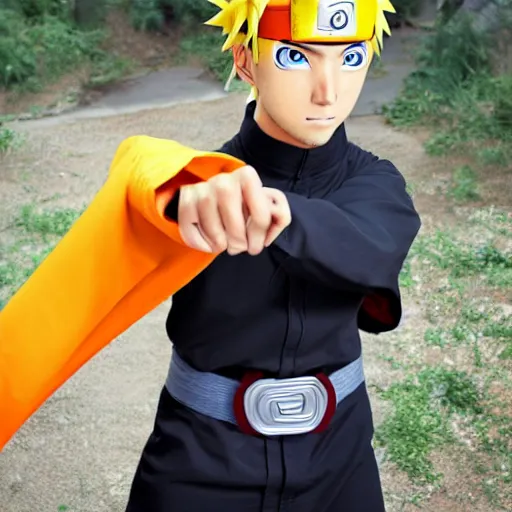 Image similar to naruto uzumaki in real life