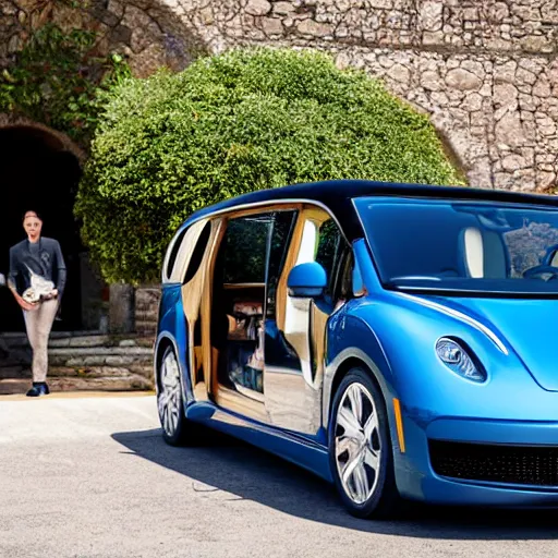 Image similar to First picture of new $500,000 Bugati Minivan - the Dolgo (2023) getty 35mm