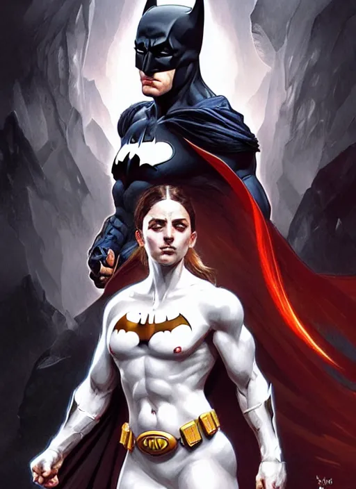 Image similar to portrait of aggressive eden hazard batman, d & d, muscular! white, fire, fantasy, intricate, elegant, highly detailed, digital painting, artstation, concept art, smooth, sharp focus, illustration, art by artgerm and greg rutkowski and alphonse mucha