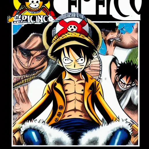 Image similar to one piece comic stripe