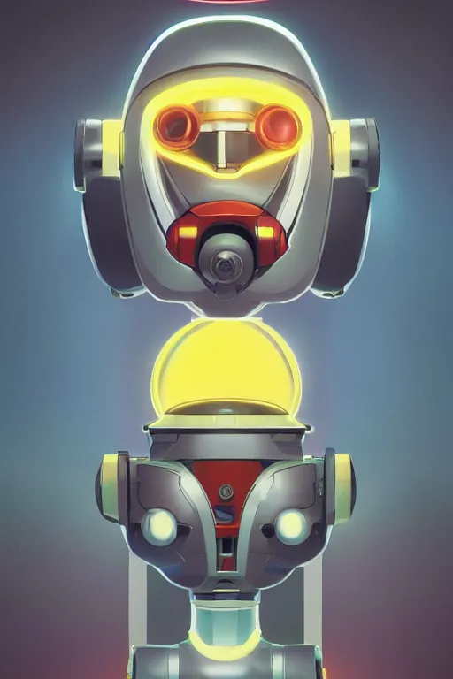 Image similar to metabots medabots medarotto medarot robot minimalist comics helmet mask neon cybereye, behance hd by jesper ejsing, by rhads, makoto shinkai and lois van baarle, ilya kuvshinov, rossdraws global illumination ray tracing hdr radiating a glowing aura