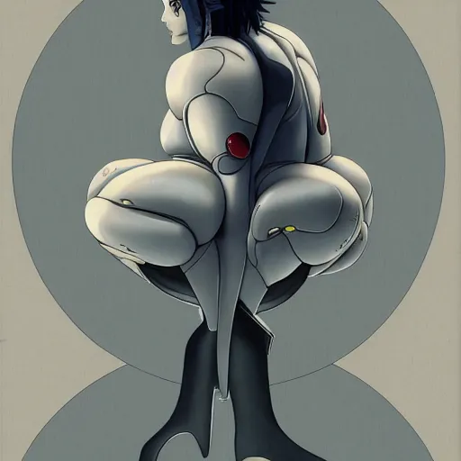 Image similar to laughing man, ghost in the shell, anime, by katsushika, trending on deviantart