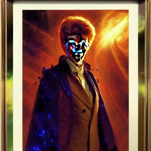 Image similar to david bowie as doctor who, radiant light, caustics, heroic, bright iridescent light, by gaston bussiere, bayard wu, greg rutkowski, maxim verehin