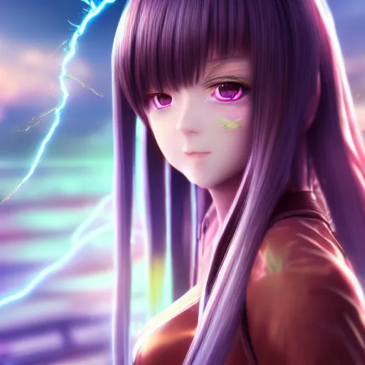 Prompt: genshin impact render as a very beautiful 3d anime girl, hot petite, long braided hair, hazel eyes, full round face, short smile, cinematic lightning, medium shot, mid-shot, highly detailed, trending on Artstation, Unreal Engine 4k, cinematic wallpaper