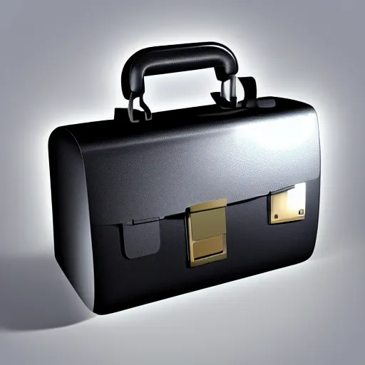 Prompt: 3d icon of a briefcase for web design