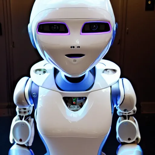 Prompt: a picture of a humanoid robot, 8k.