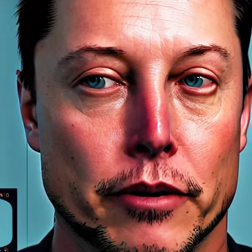 Image similar to portrait of elon musk in death stranding, 2 0 2 1, in game graphic, ps 5 gameplay, screenshot, high quality